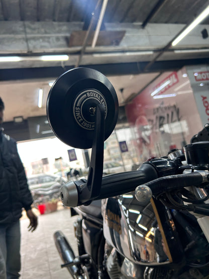 Premium GMA-Style Bar-End Touring Mirrors for Royal Enfield (Replica) – Under The Hood Edition