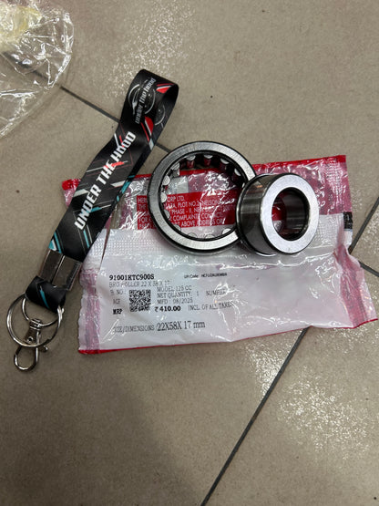 Hero 91001KTC900S Roller Bearing 22×58×17 – Fits Glamour / Super Splendor