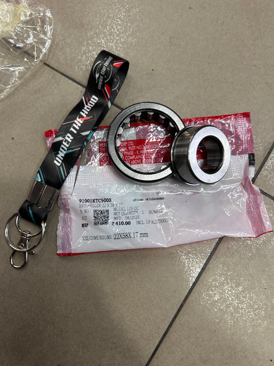 Hero 91001KTC900S Roller Bearing 22×58×17 – Fits Glamour / Super Splendor