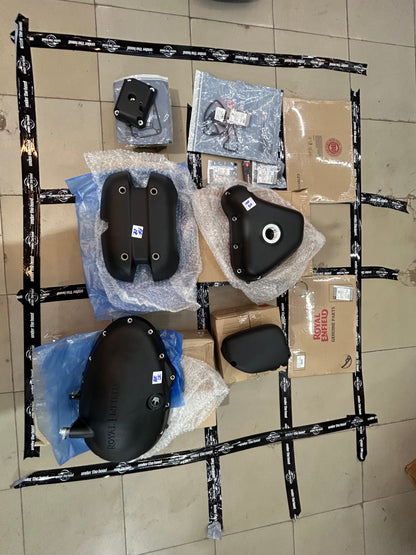 Royal Enfield Interceptor 650 & Continental GT 650 Black Engine Cover Conversion Kit