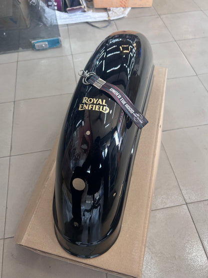 Rear Mudguard With Sticker STD BVI (Black) for Bullet 500 UCE BS4 & Bullet 350 UCE KS/ES – Genuine Royal Enfield 866133