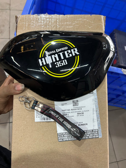 Royal Enfield Side Panel with Sticker LH Black RAV01161/A for Hunter 350