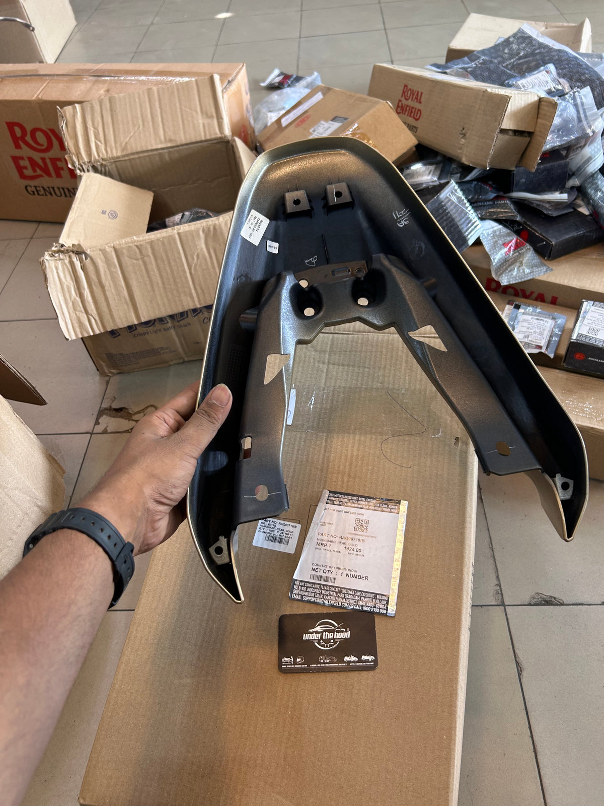 Royal Enfield Guerrilla 450 Gold Dip Rear Mudguard RAQ00719/B