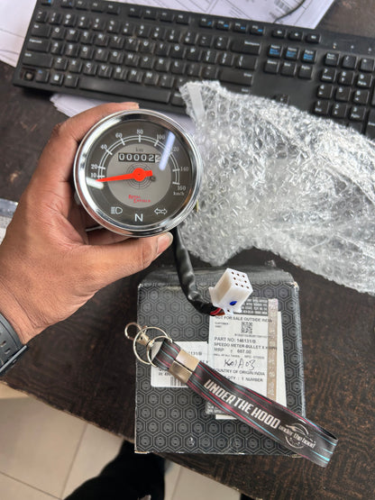 Royal Enfield Electra X 500 Grey-Face KM/H Speedometer – 146131/B