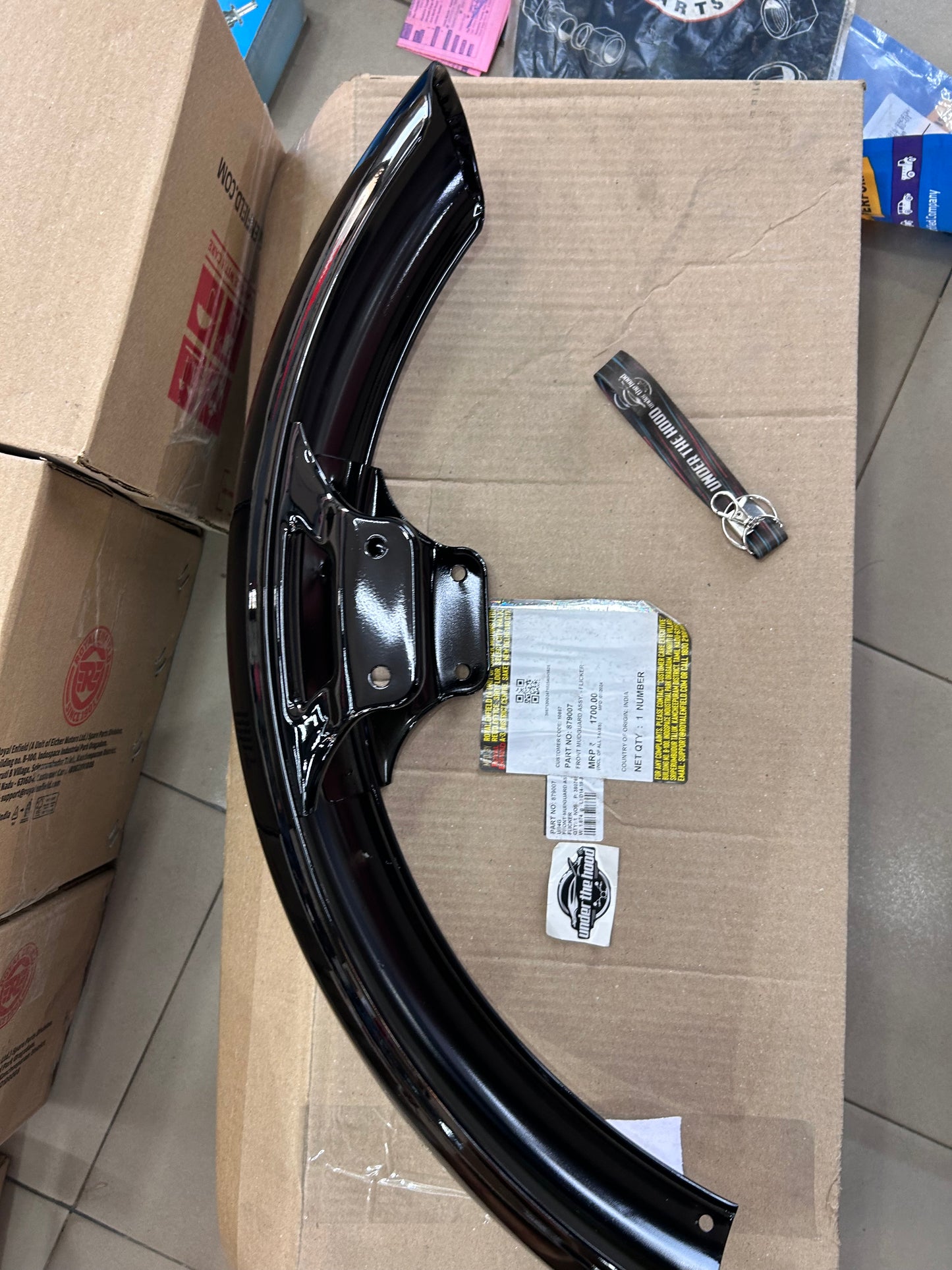 879007 – Front Mudguard Assembly, “Flicker” (NT51/VT31 Finish) for Thunderbird 350 (NTB), Thunderbird 500 (NTB) & Thunderbird X 350/500 (BS3–BS4/ABS) – Genuine Royal Enfield