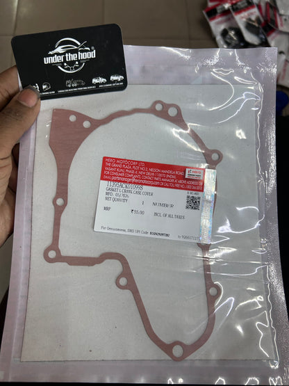 Hero Genuine Left Crank Case Cover Gasket for Selected HF Deluxe, Passion & Splendor Plus Variants | Magnet Cover Gasket / Left Crank Case Packing | 11395ACK01099S