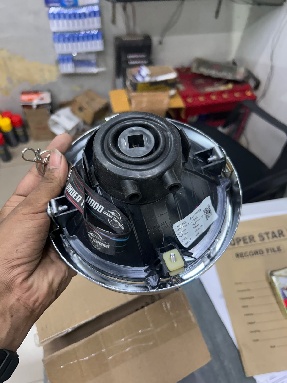 Royal Enfield Bullet 350 J-Series Chrome Headlamp Assembly with Bulb – RAN00540/B