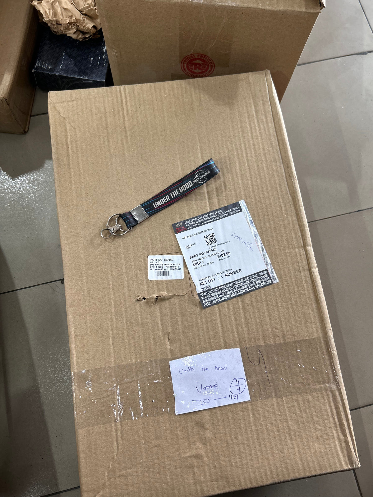 Royal Enfield Thunderbird 350 & 500 Black Rear Seat Subframe – Genuine OEM – 867045