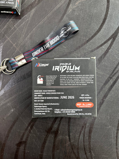 NGage B8RII-8 Double Iridium Spark Plug – Interceptor/GT 650, Himalayan 411, R15, MT-15, Ninja 300, Jawa, Yezdi & More