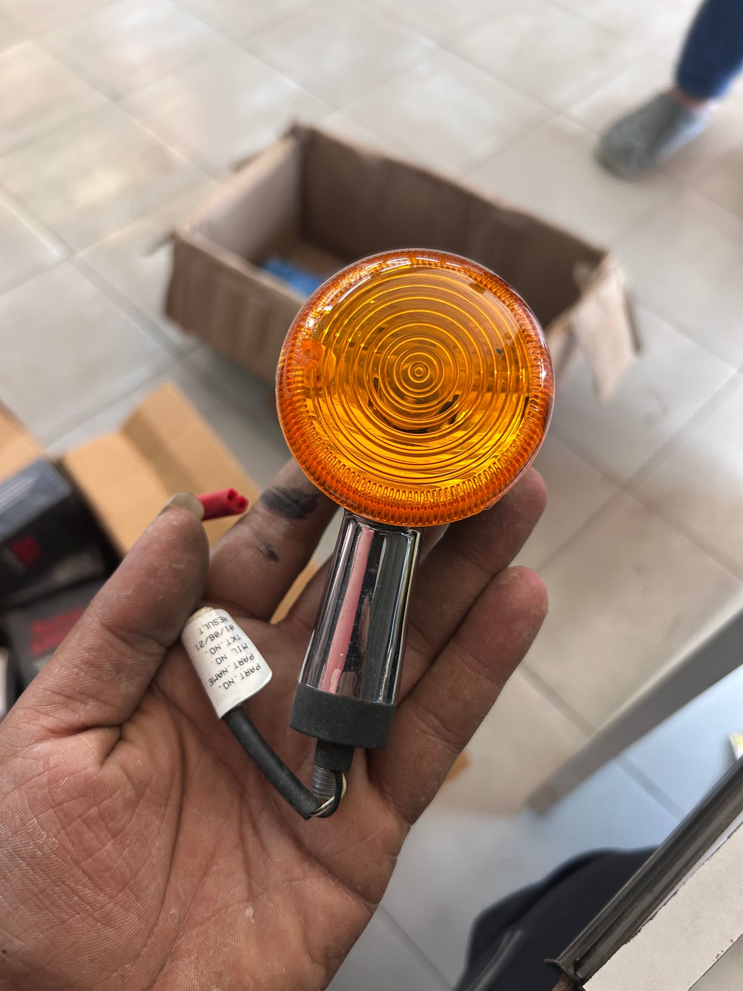 Chrome Trafficator Assembly RAN00381/A – Royal Enfield Reborn / Meteor
