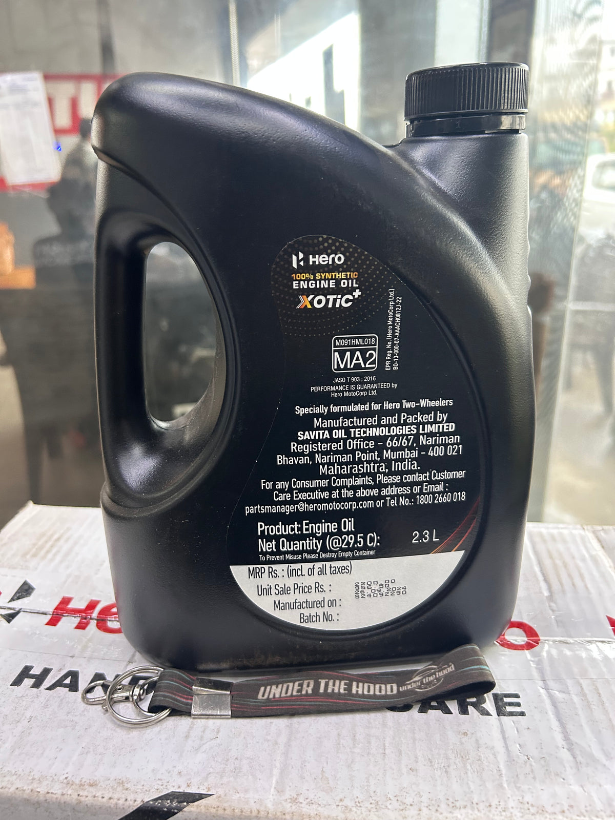 Hero Genuine Xotic+ 15W50 100% Synthetic Engine Oil 2.3L – Mavrick 440 | Harley-Davidson X440 15W50 MA2 Option