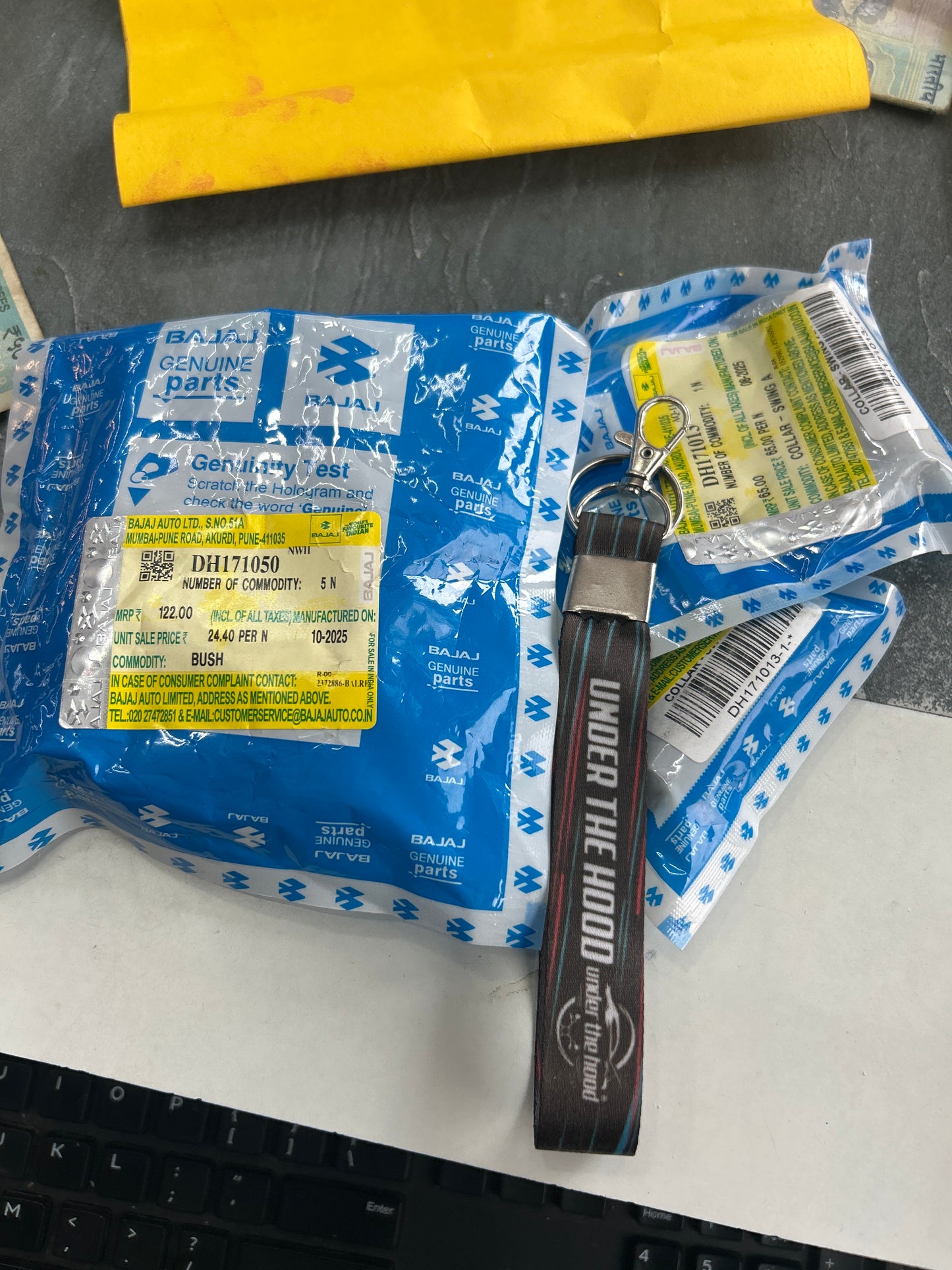 BAJAJ 36DH4080 – Suspension Bush / Swing‑arm Bush Kit for Pulsar 150/180 (Genuine OEM)