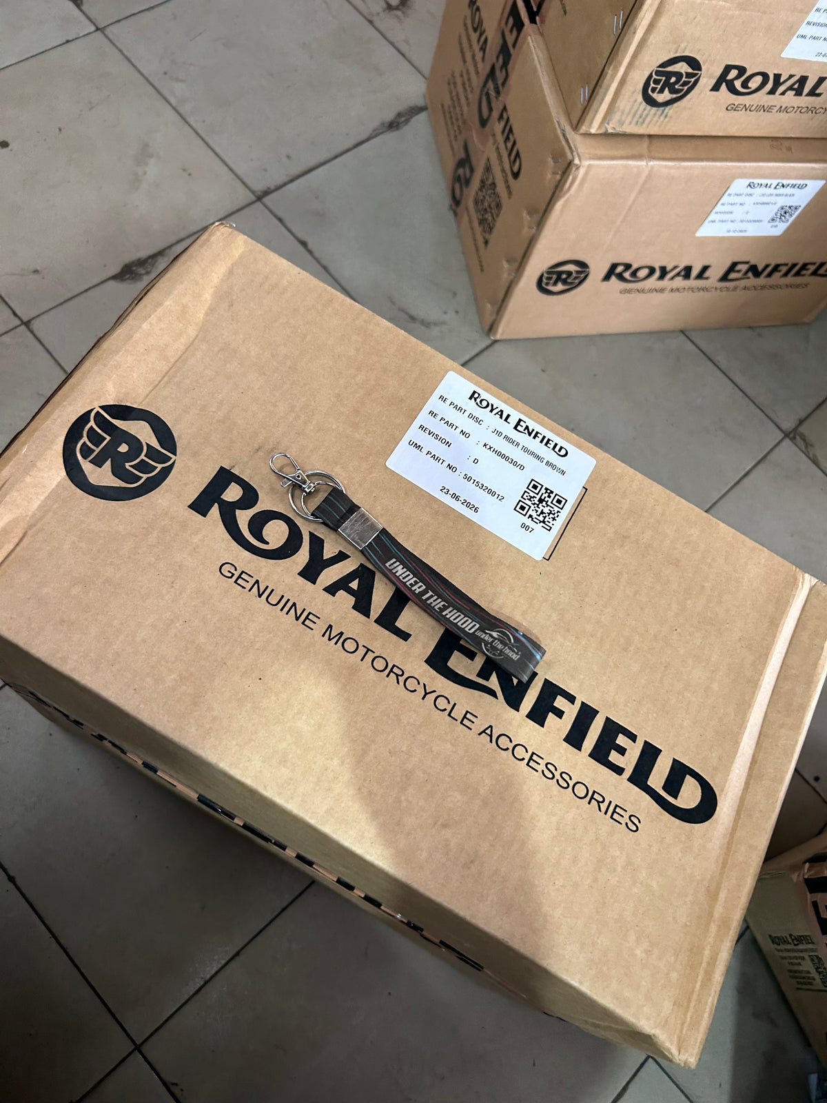 Royal Enfield Brown Touring Rider Seat for Meteor 350 KXA00074