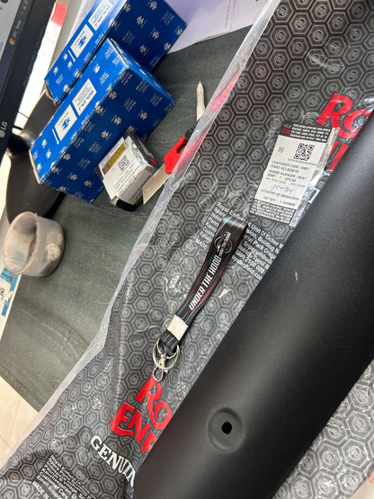 Royal Enfield 805019 Silencer Guard – Heat Resistant Black  Thunderbird X 350 / 500 BS4 – Genuine OEM Exhaust Shield