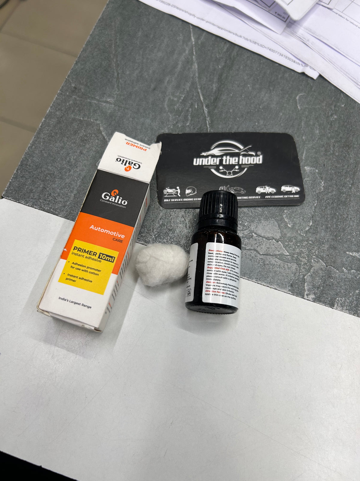 Galio GAP-006 Adhesion Promoter / Double Sided Tape Primer 10ml – Car Visor, Emblem, Moulding & Trim