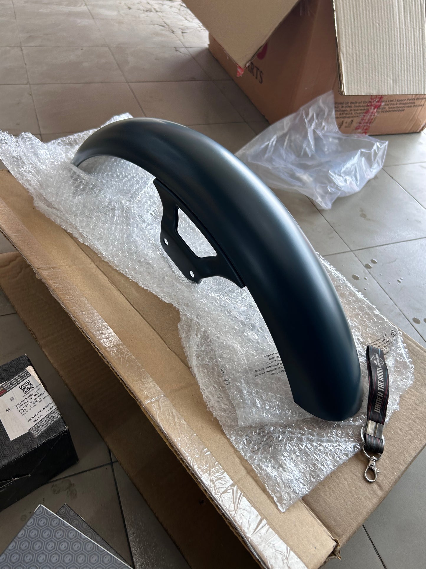 Royal Enfield Thunderbird 350 BS4 Front Mudguard / Front Fender Assembly (Asphalt – NT51/VT31) – Genuine OEM 808037