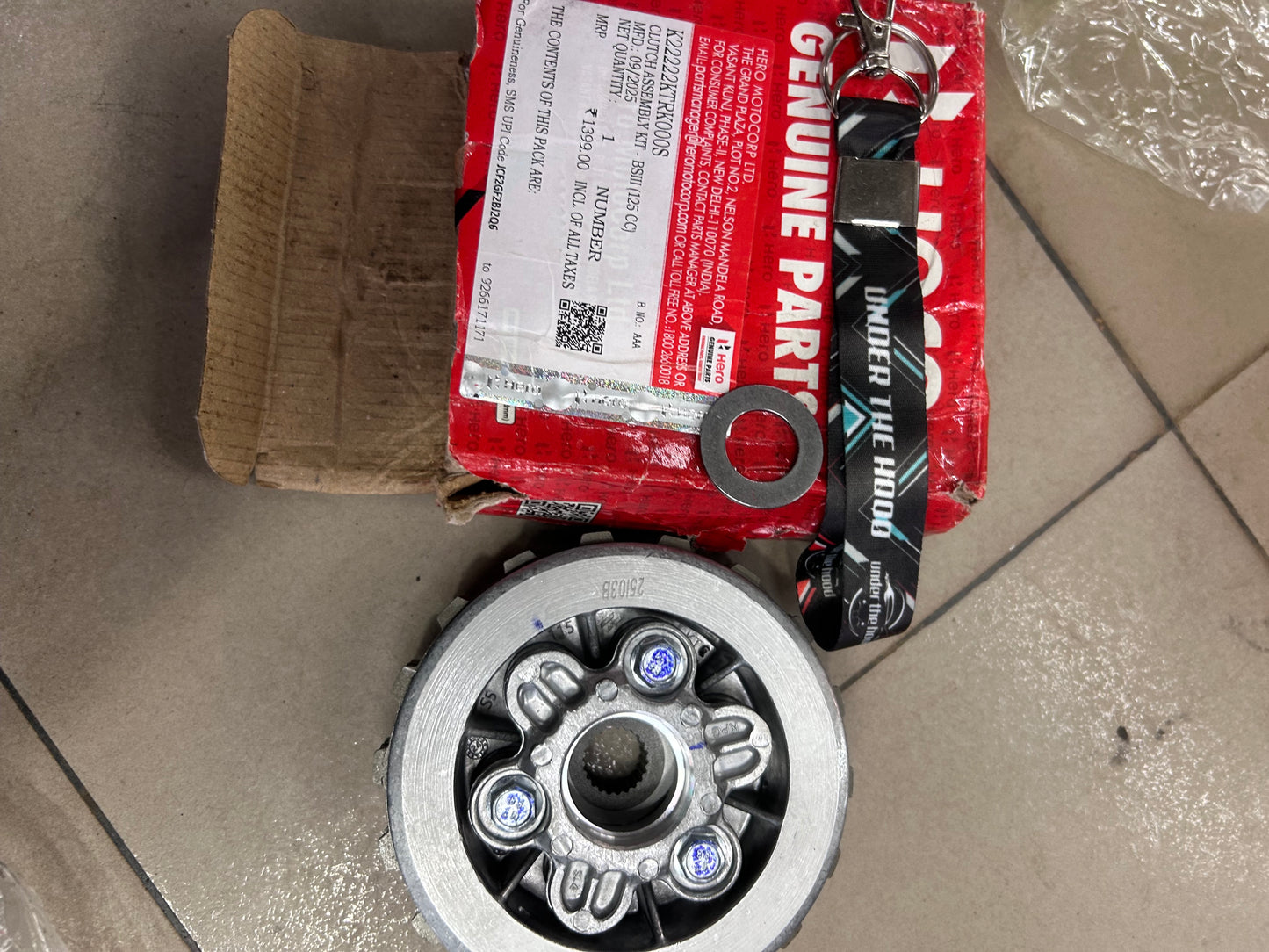 Hero Clutch Assembly Kit – 125cc BSIII Models | Genuine OEM Part K22222KTRK000S