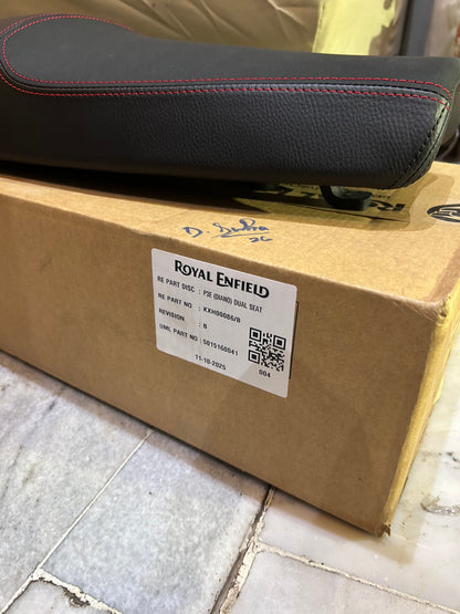 Royal Enfield 1990489 – Black Premium Touring Dual Seat for Continental GT 650 – Genuine GMA Comfort Seat