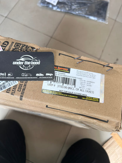 Royal Enfield Silver Trapezium Engine Guard – Meteor, Classic, Bullet & Goan 350 KXA00008