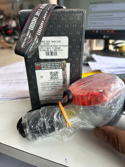 Royal Enfield Trafficator/Indicator Assembly (Front/Rear • LH/RH) for Classic 350 UCE, Classic 500 EFI & Bullet 350/500 UCE (Coupler Connector) – 592169 / 592170 / 592171 / 592172 (Choose Position)