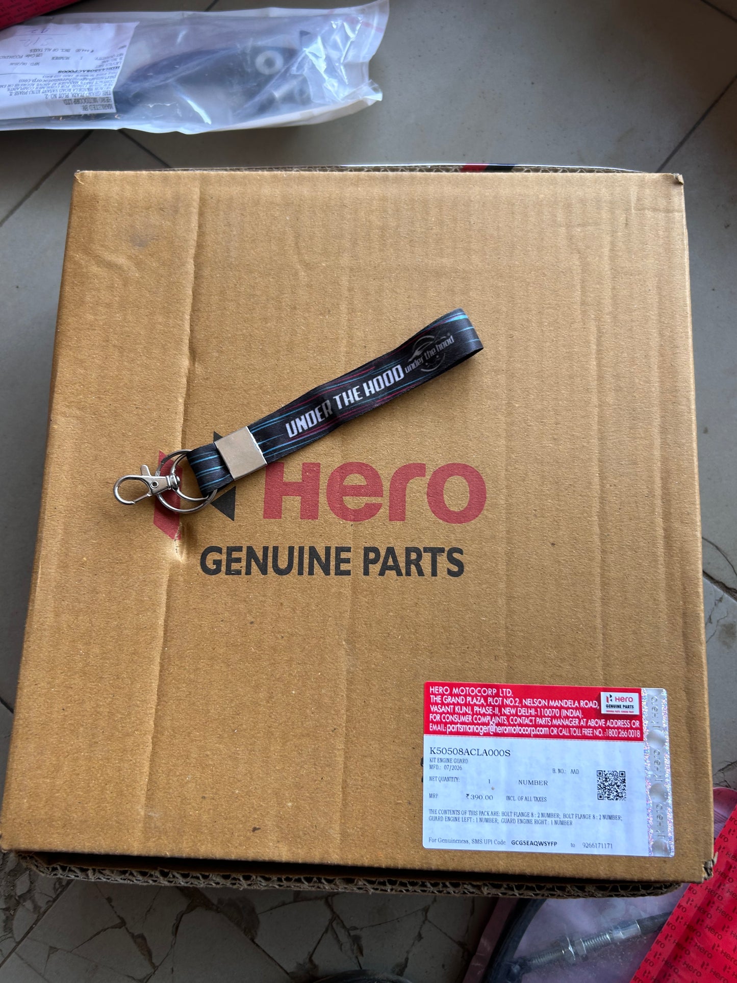 Hero Genuine Engine Guard Kit / Crash Guard / Leg Guard for Xtreme 125 – K50508ACLA000S