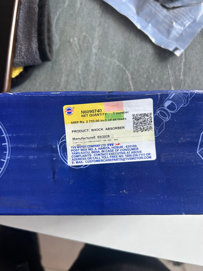 TVS N6090740 – OEM Rear Shock Absorber for Raider 125cc (Genuine TVS Part)