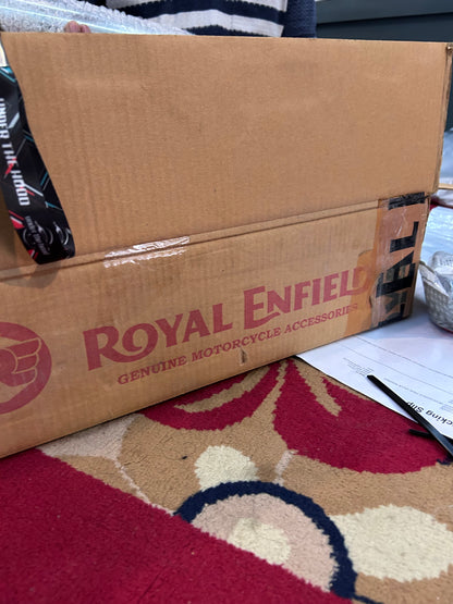 Royal Enfield 1990714 Silver Slashcut Silencer-IN — OEM Silencer for Classic UCE