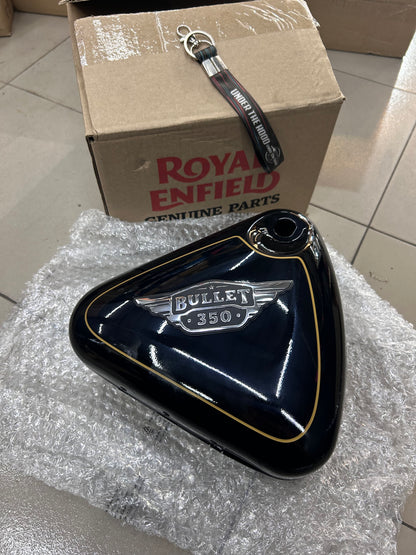 Genuine Royal Enfield Bullet 350 UCE (Kick Start) Air Filter Box Assembly with Sticker – Black – 801624