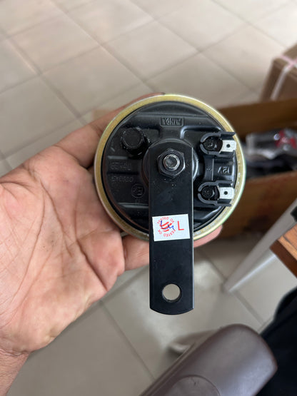 Uno Minda D95 Horn – 12V Black Disc Horn – 95mm – OEM Grade – For Royal Enfield Classic, Bullet, Thunderbird & More