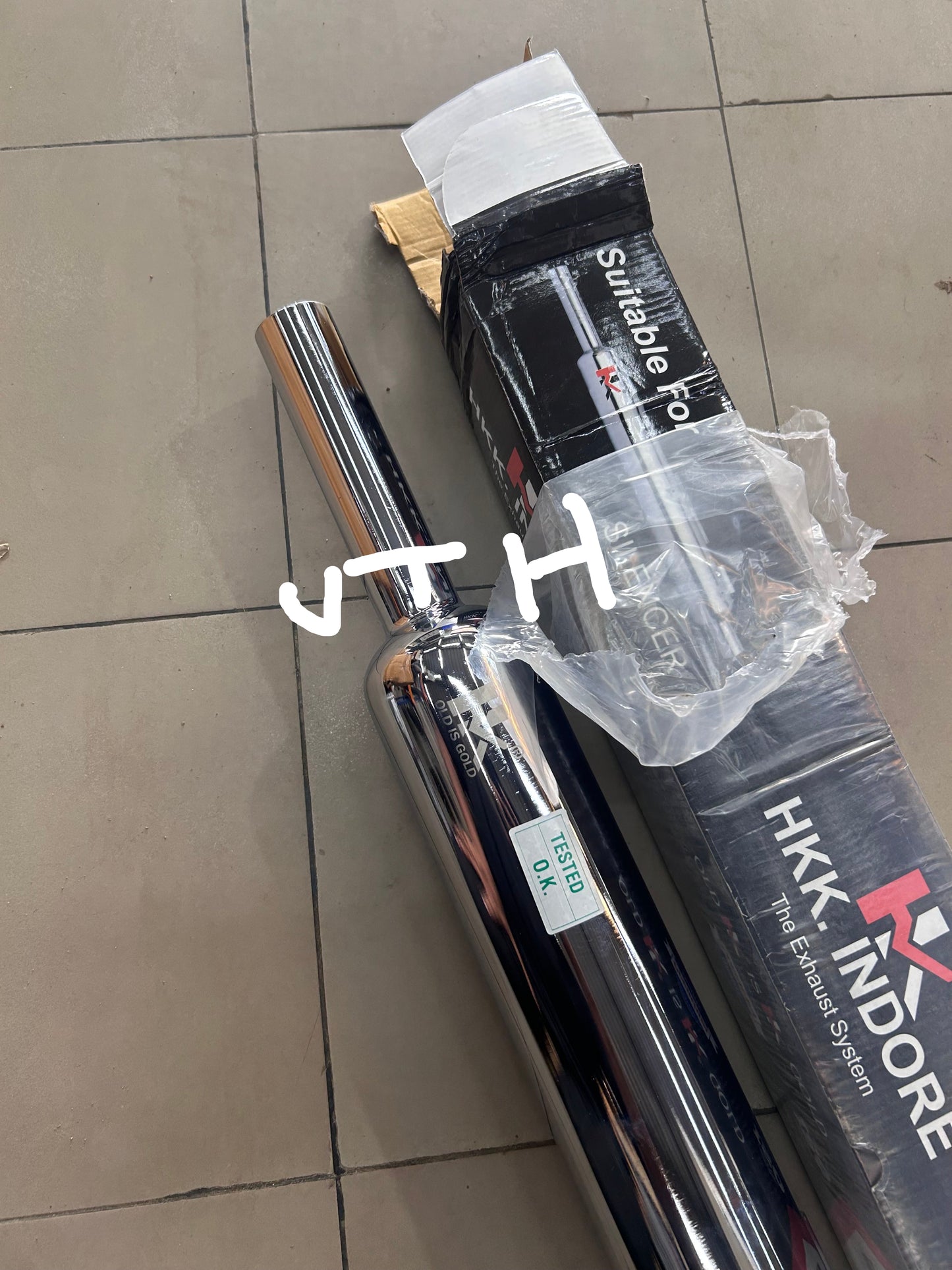 HK Long Punjab Silencer Small Mouth – Direct Fit for Royal Enfield UCE Models