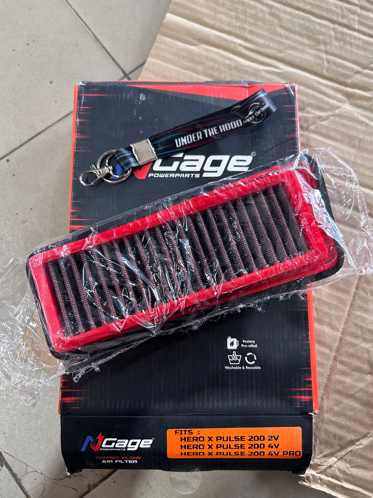 NGage Hyper Flow Performance Air Filter NGAGE-005XPUL200 – Hero Xpulse 200 2V, 200T, 4V & 4V Pro