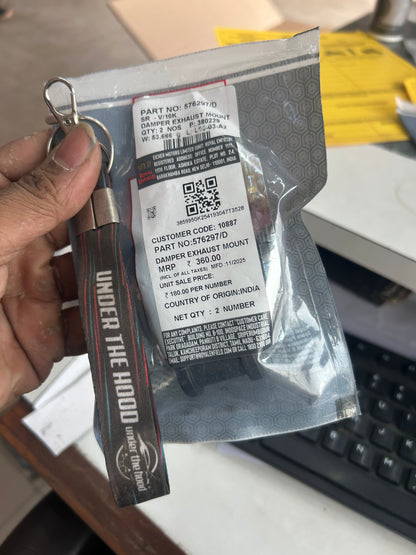 Royal Enfield 576297/D – Damper Exhaust Mount (Exhaust Rubber Hanger / Silenbloc) for Interceptor 650, Continental GT 650 & Super Meteor 650