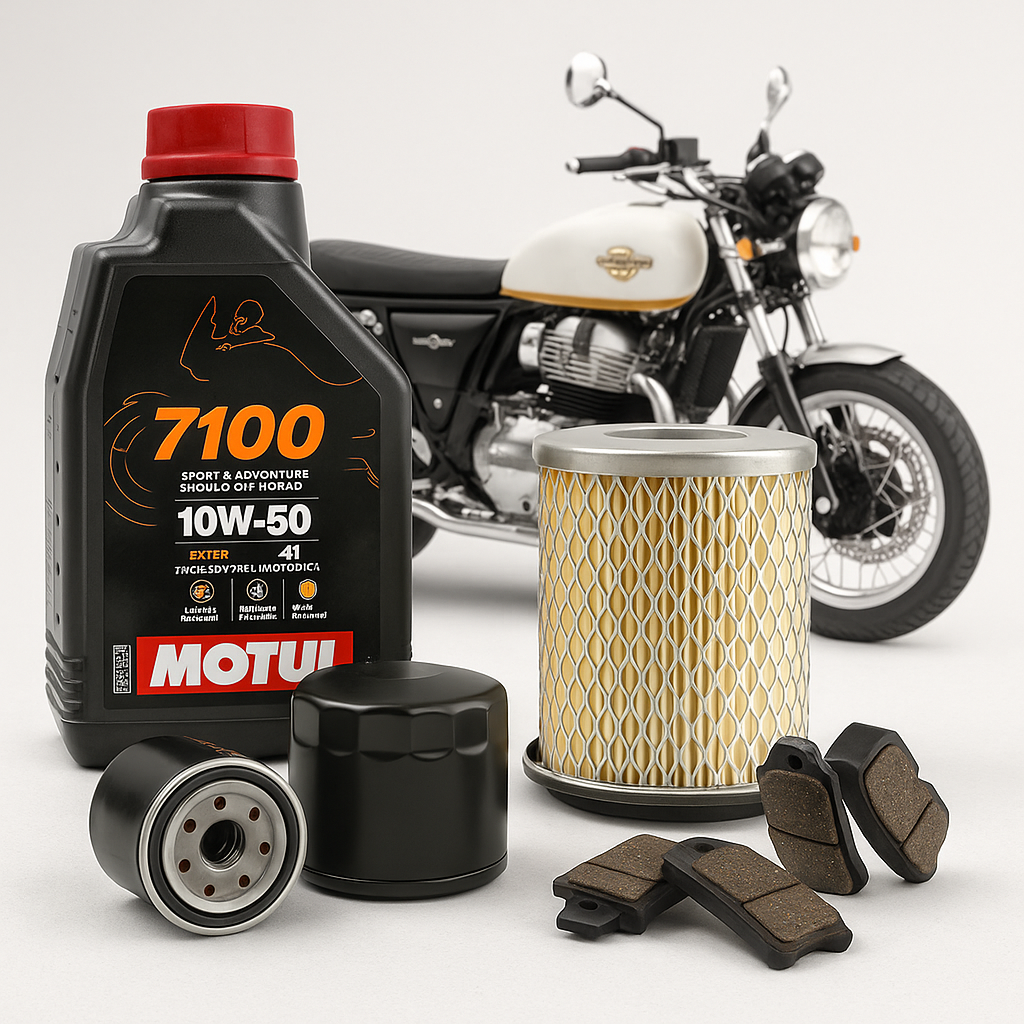 Royal Enfield Interceptor 650 Service Kit (BS4 & BS6) – Complete Maintenance & Brake Care