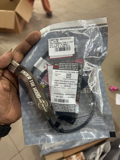 Royal Enfield USB Charger – Type-C Fast (RAC01412/C) – Genuine OEM for Hunter 350 (BS6)