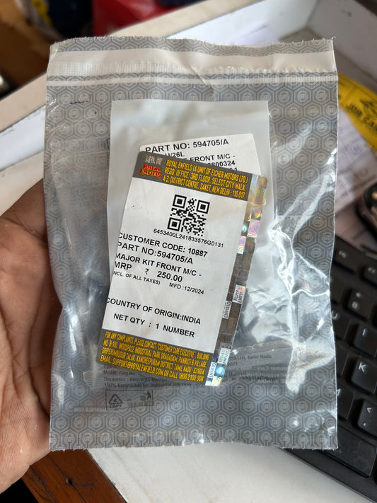 Royal Enfield Master Cylinder Major Kit 594705/A – OEM Rebuild Kit for Classic, Bullet, Himalayan