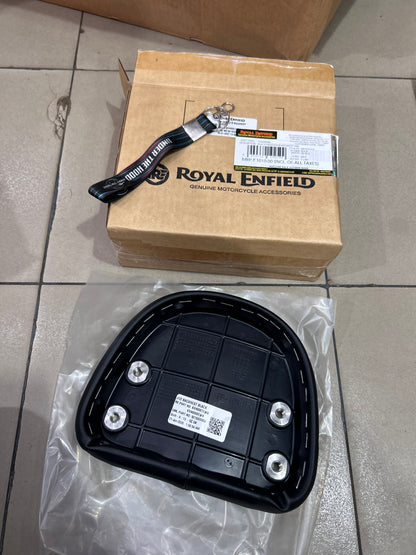 Royal Enfield Black Passenger Backrest Pad KXA00088 — OEM Lumbar Support Pad for Meteor 350