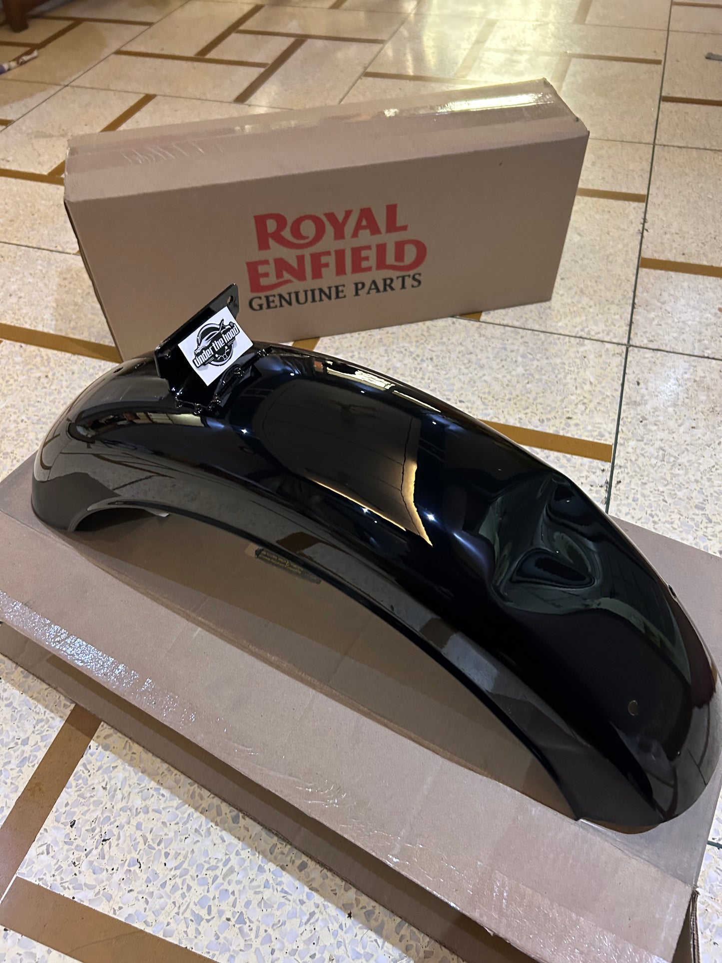 855036 – Rear Mudguard Assembly (Jet Black, BS4) for Royal Enfield Thunderbird X 350 & Thunderbird X