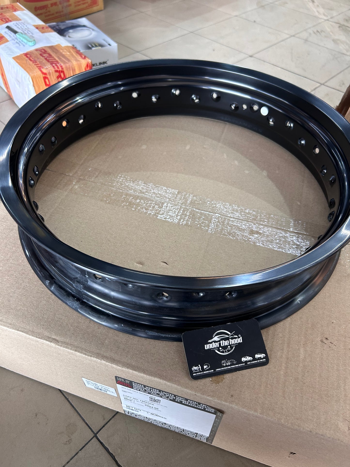 Royal Enfield Rear Wheel Rim 3.5x18 Black 148532/A for Interceptor 650 & Continental GT 650