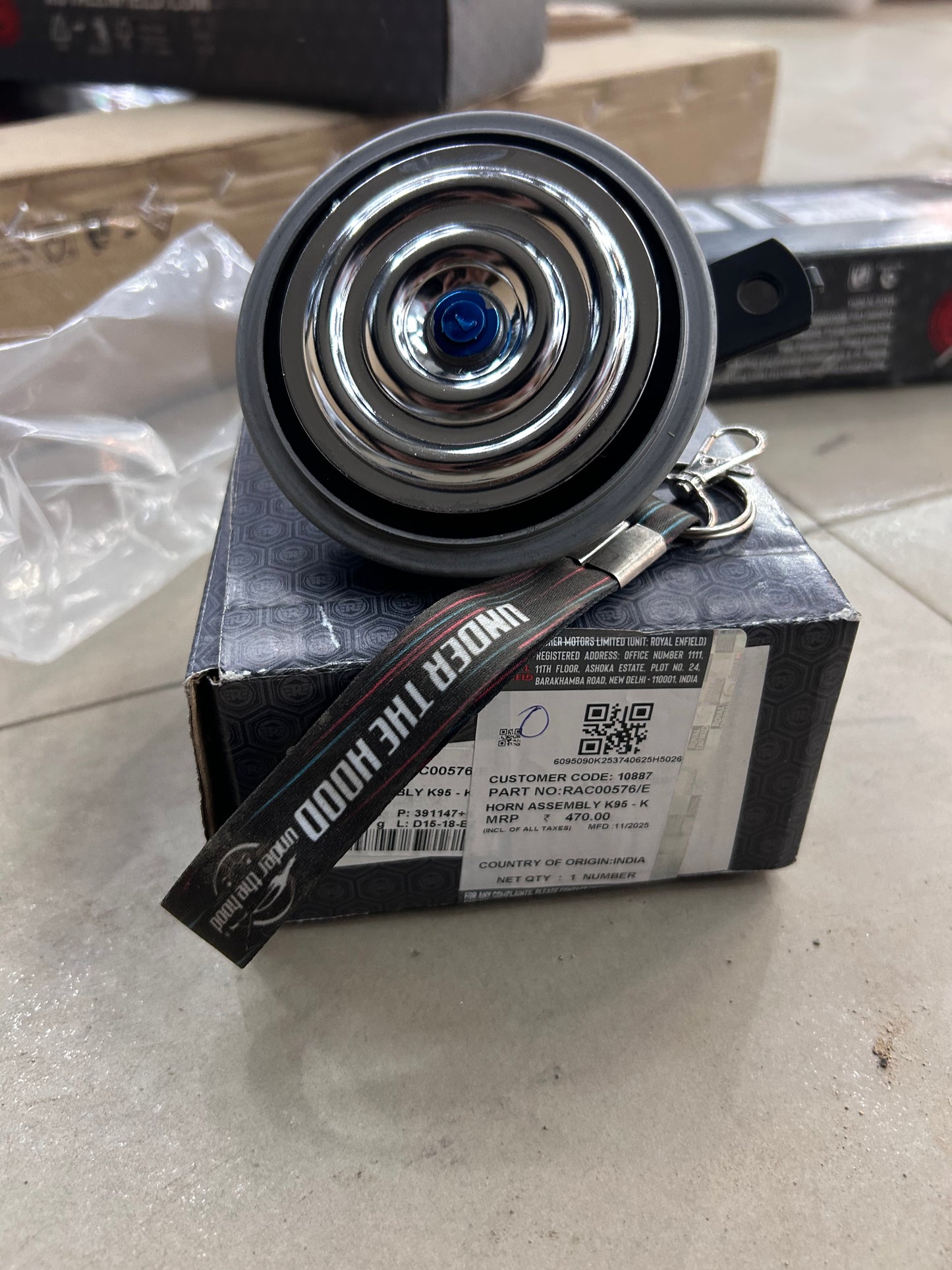 Royal Enfield RAC00576/E – Horn Assembly K95 (H450 / K-Platform) – Genuine OEM for Himalayan 450 & Guerrilla 450
