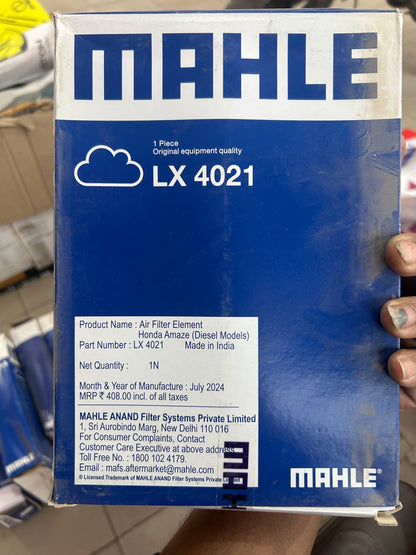 Air Filter for Honda Amaze Diesel – Mahle LX 4021 | Genuine Replacement | Engine Performance