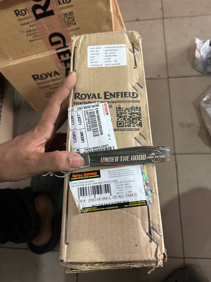 Royal Enfield Black Trapezium Engine Guard – Meteor, Classic, Bullet & Goan 350 KXA00007