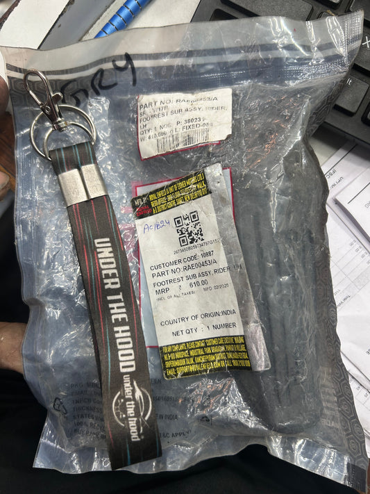 Royal Enfield RAE00453/A – Rider Footrest Assembly LH (Left-Hand Side) for Classic 350 Reborn & Meteor 350