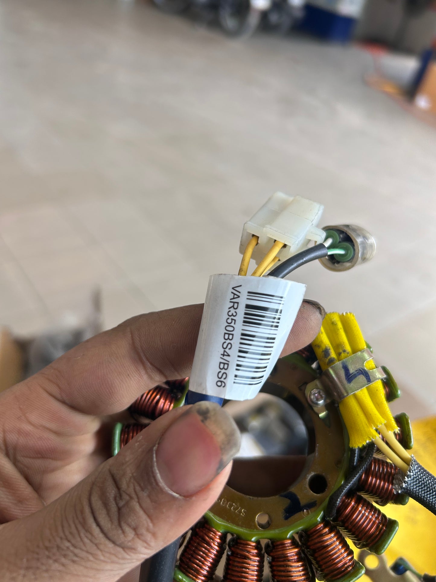 Royal Enfield 572389/A Stator & Pulsar Coil Assembly – Fits Bullet 350 X ES ABS, Classic 350 ABS (BSVI)