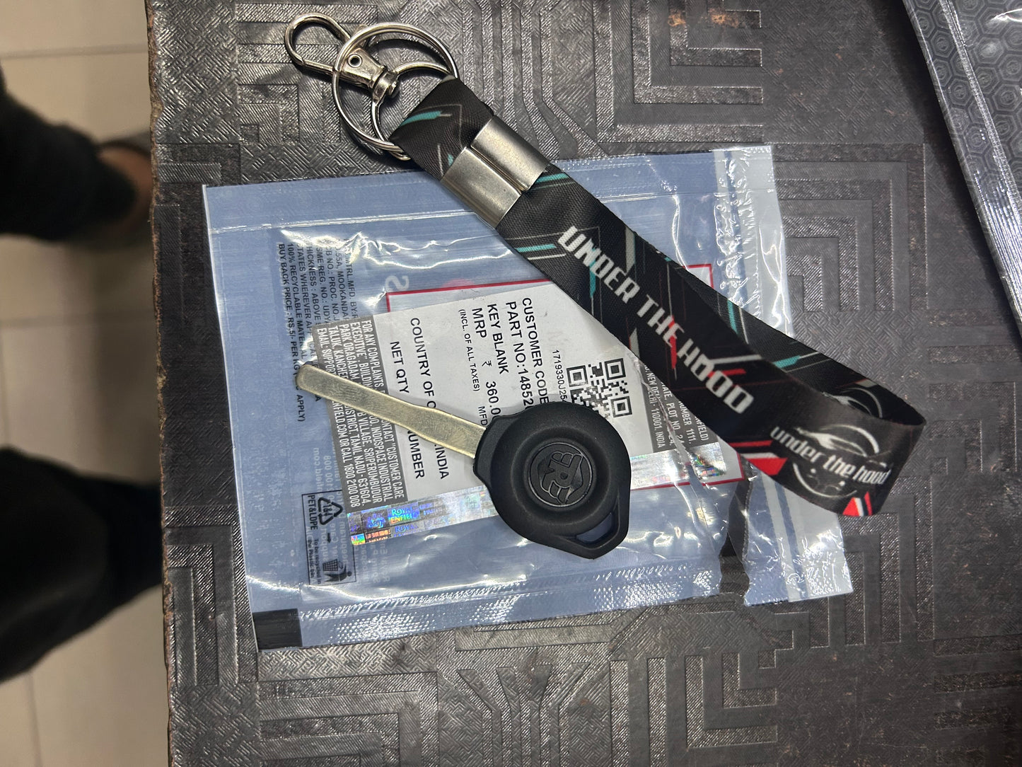 Royal Enfield Key Blank — Himalayan 450 & Guerrilla 450 (BS6.2/E5) | Interceptor 650, Continental GT 650, Super Meteor 650, Shotgun 650, Classic 650 — 148520/A (Genuine OE)