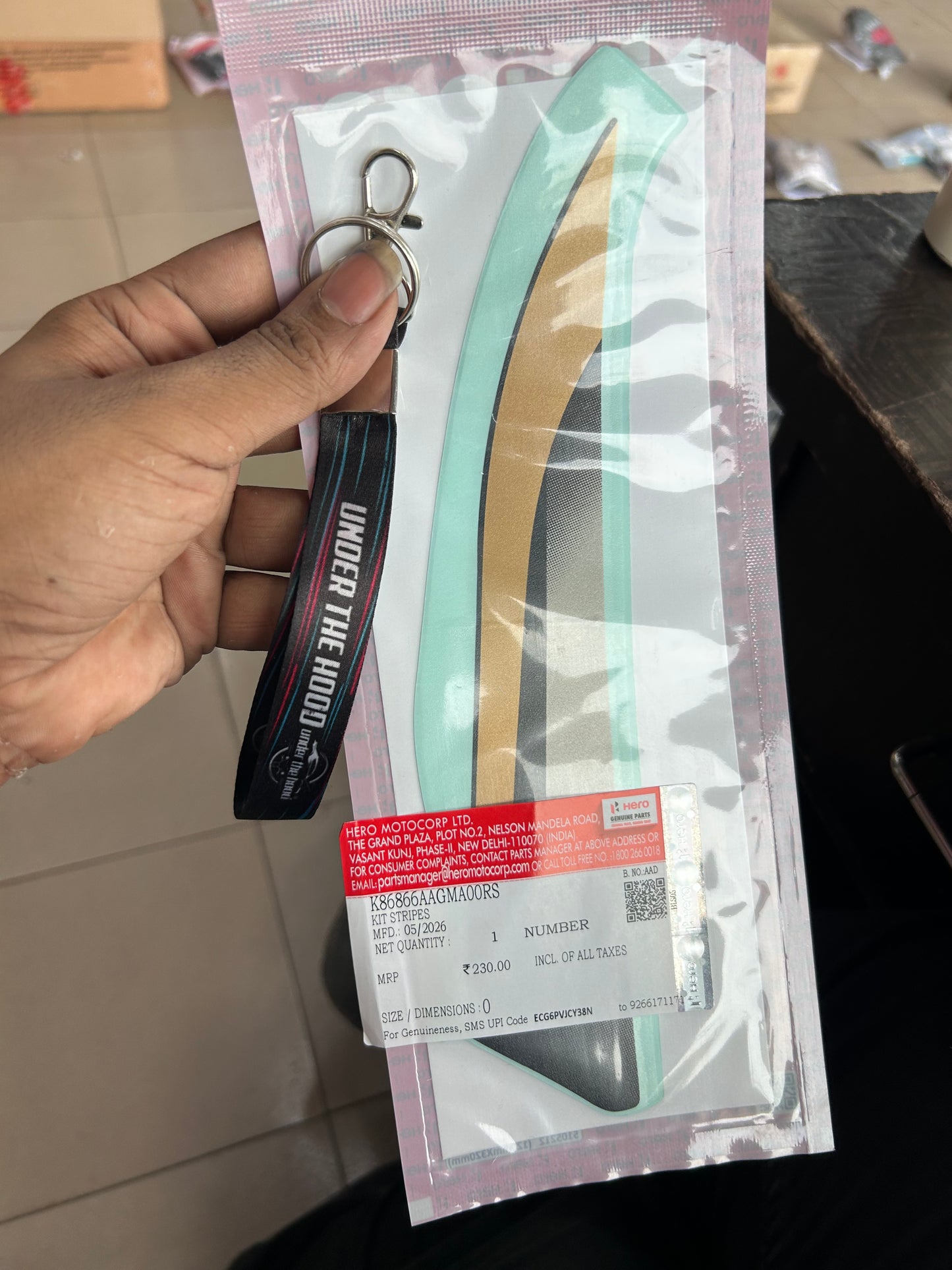 Hero Genuine Kit Stripes for Super Splendor – K86866AAGMA00RS