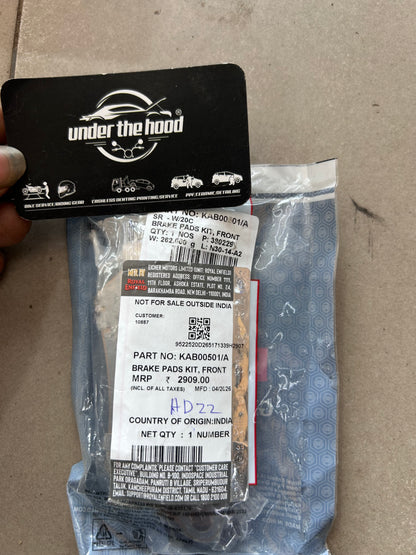 Royal Enfield Front Brake Pads Kit for Super Meteor 650, Shotgun 650 & Classic 650 – KAB00501/A