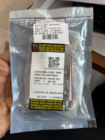 Royal Enfield Master Cylinder Major Kit 587049/A – OEM for Himalayan, Interceptor & GT