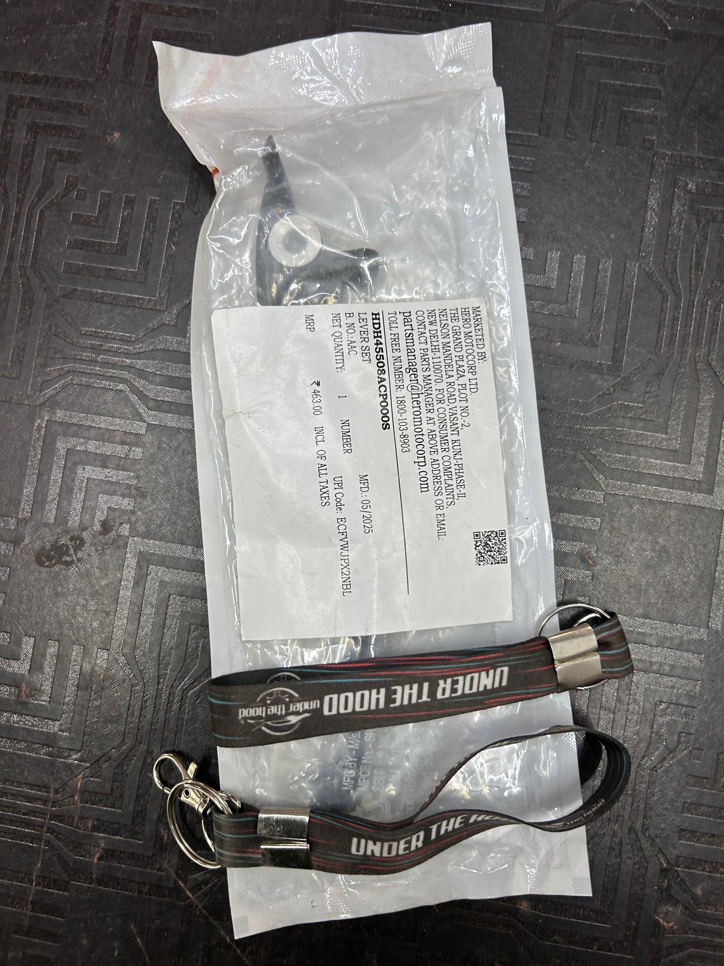Genuine Harley Lever Set (Front Brake Lever – RH) – HDH45508ACP000S / 45508ACP000S | Harley-Davidson X440