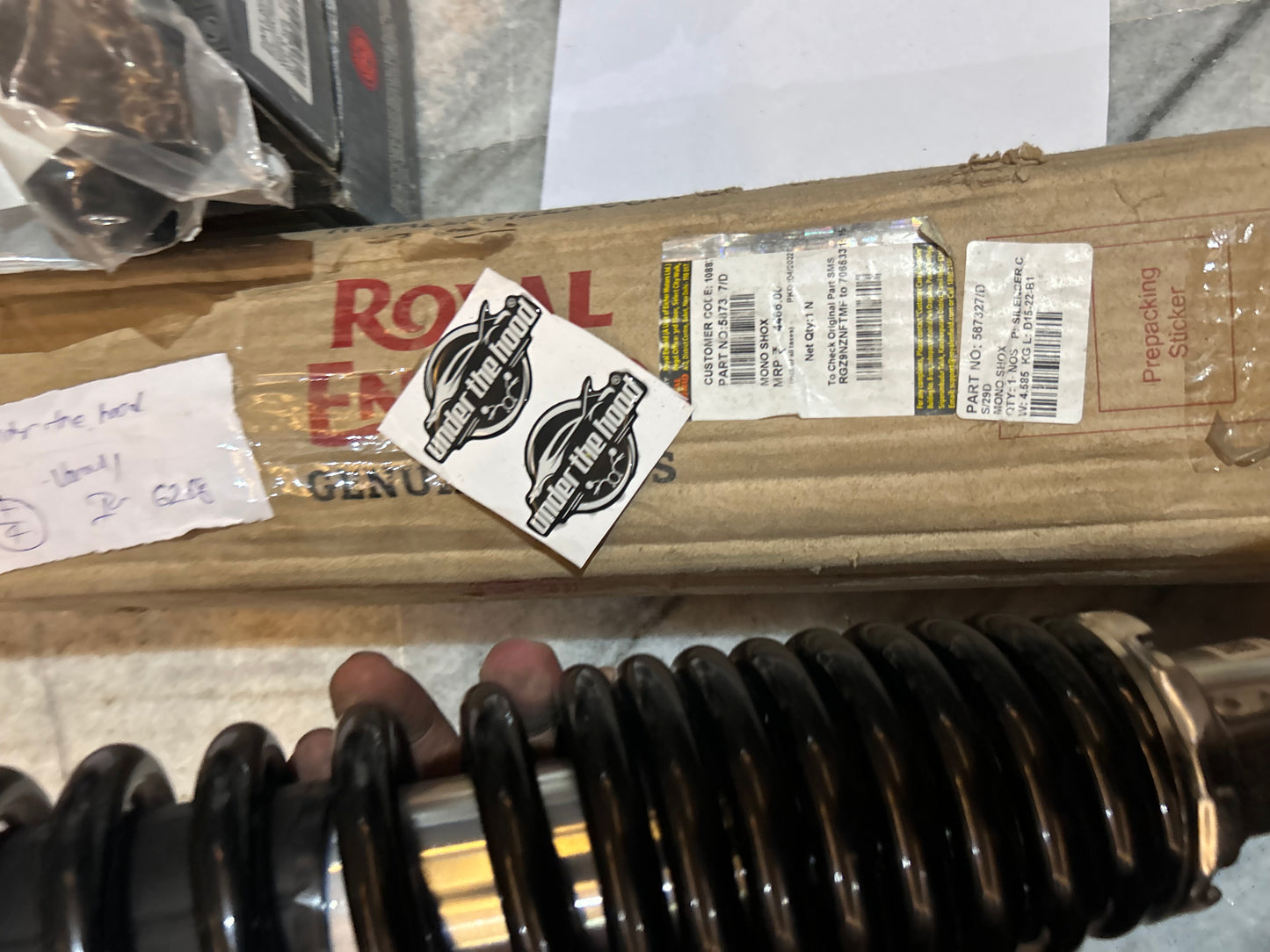 Royal Enfield 587327/D Mono Shock – OEM Rear Shock Absorber for Himalayan 411cc