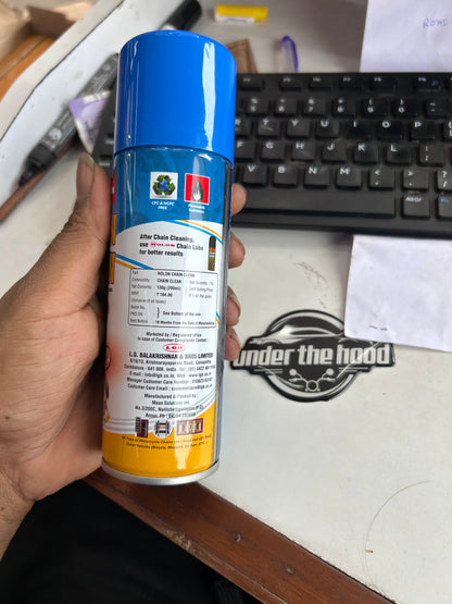 Rolon Chain Cleaner (200ml & 500ml) – Powerful Degreaser for Motorcycle and Scooter Chains | Quick Dry, Non-Corrosive Formula | Made in India by LGB Rolon